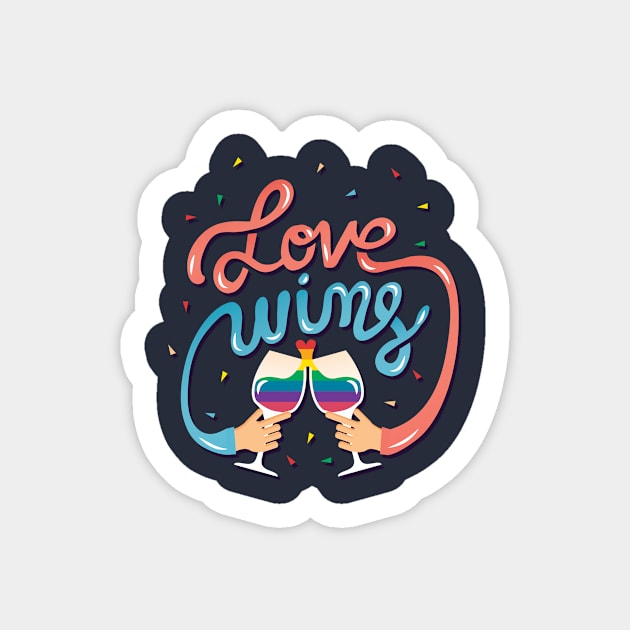 Love Wins Sticker by risarodil